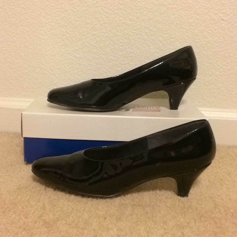 Black Patent Pumps